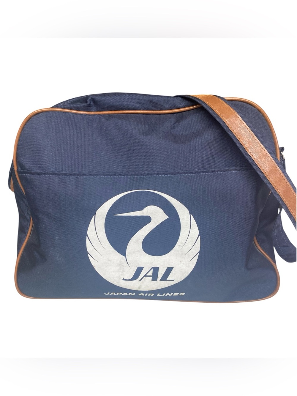 Vintage Japan Airlines (JAL Crane Logo) Stewardess Cabin Bag, Carry On Luggage